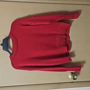 Philosophy Red Cropped Sweater Size L
